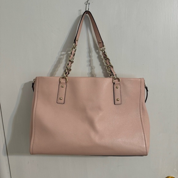 Kate Spade Andee Cobble Hill Leather Rose Smoke Satchel Bag - Picture 3 of 8